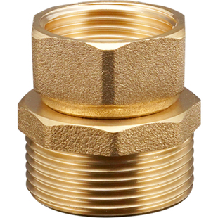 黄铜活直接 1.2寸转4/6分1寸水表水泵变径水管活接头水暖异径配件