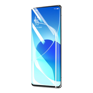 适用opporeno6手机膜reno6pro十钢化水凝膜oppo6por+5g原装opreno65g软膜oppireno6曲屏opopreno新款ooporeno