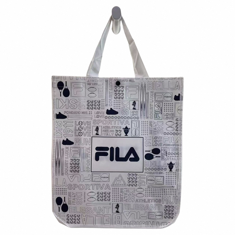 FILA斐乐专柜正品编织购物袋鞋服环保无纺布文化手提塑料礼品纸袋