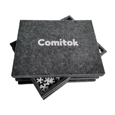 Comitok拼图分片盘毛毡收纳盘