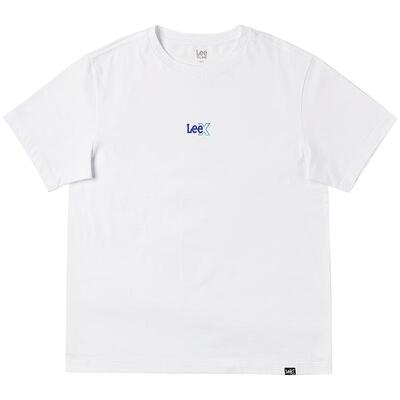 Lee25新品标准版圆领镭射徽标Logo男短袖T恤休闲潮流LMT0098114LE