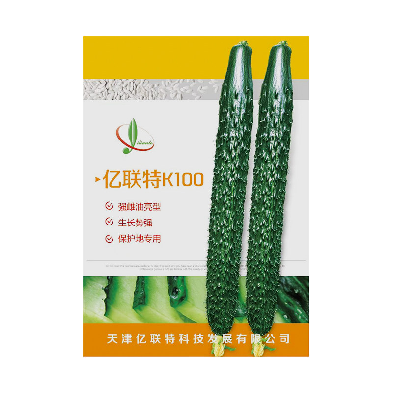 保护地专用黄瓜种子亿联特K100早春越冬耐低温强雌油亮青瓜菜籽种