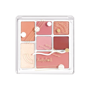 详情更优惠橘朵玩趣七巧板眼影盘大地色高光修容一盘搞定全妆日常