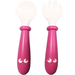 BabyBjorn宝宝学吃饭勺子训练叉子叉勺儿童婴儿辅食碗餐盘马卡龙