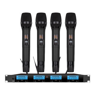 斯文迪无线话筒一拖四六八专业舞台演出会议演讲二金属手持麦克风