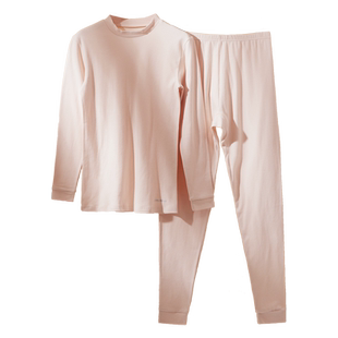 PROMAN/豪门女士纯棉半高领秋衣秋裤内衣套装宽松打底内穿保暖冬