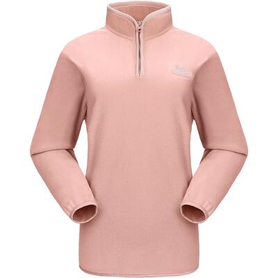 骆驼户外抓绒衣女半拉链立领抓绒衣男抗静电保暖摇粒绒抓绒衣外套