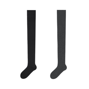 过膝袜女压力瘦腿防下滑秋冬季长筒过膝纯棉保暖护膝超长大腿袜