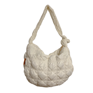 斜挎包通勤百搭女大容量韩版云朵褶皱托特包单肩手提包百搭棉服包