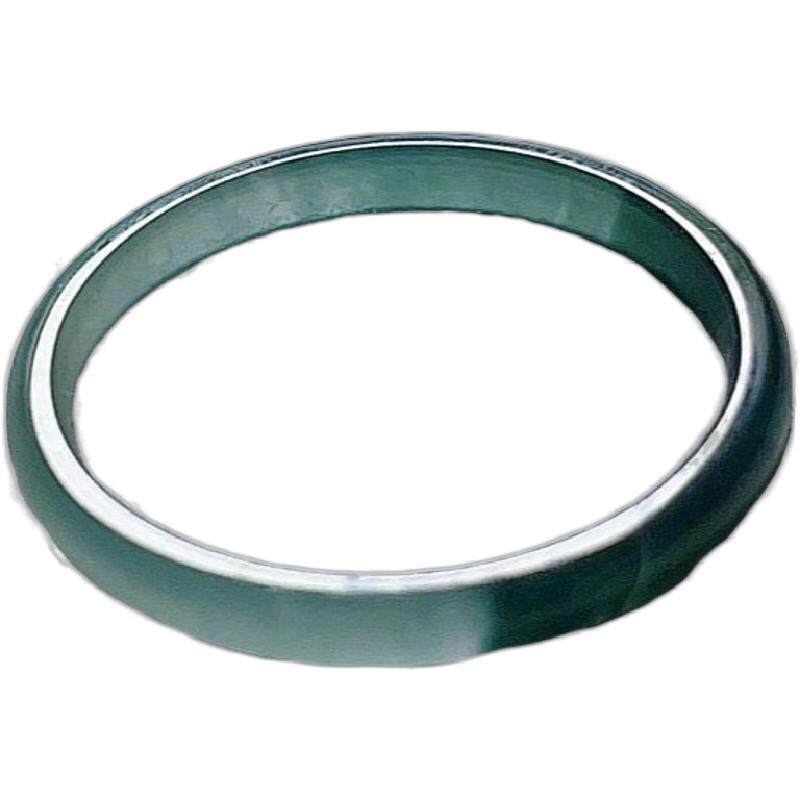 A货翡翠戒指晴水蓝绿双彩飘花天然老坑玉指环半山半水意境儒雅