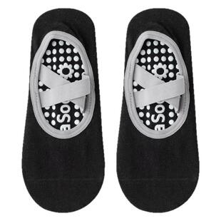 瑜伽袜子女短袜交叉带专业防滑硅胶室内健身舞蹈初学普拉提运动袜