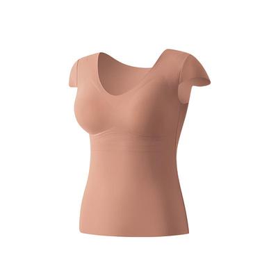 磨毛修身大码小飞袖保暖打底衫女