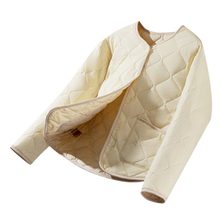 保暖外套男款秋冬加绒100%羊毛填充内搭棉衣加厚棉服防风打底内胆