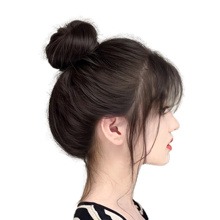 【小红书同款】丸子头发包柚子皮仿真发高颅顶马尾神器蓬松假发片