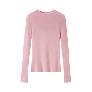 TINGE贴己全领型无缝一体可机洗羊毛衫内搭扬子纱针织打底衫上衣