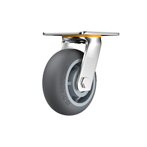 万向轮轮子重型手推车轮子定向轮拖车轮子板车轮子静音橡胶万向轮