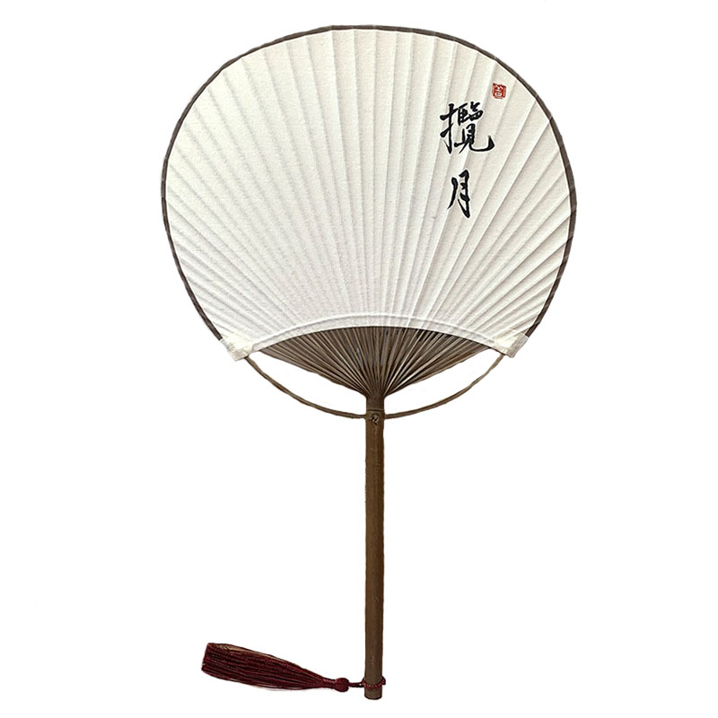 手写题字定制 中国风古典古风团扇汉服旗袍走秀拍照复古风扇子
