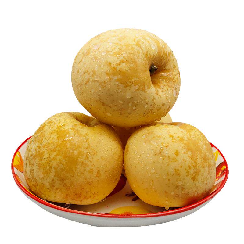 烟台黄金奶油富士 脆甜多汁新鲜水果 次果 瑕疵果5斤苹果山东包邮