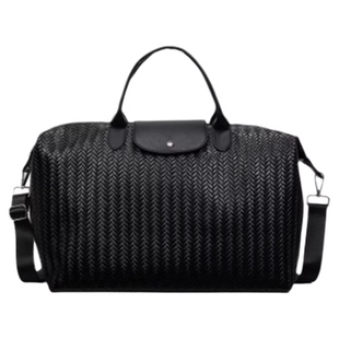 YUEN设计款个性单肩斜挎大容量皮质男女生个性休闲健身旅行包手提