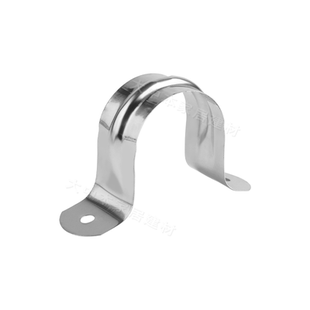 不锈钢骑马卡管卡管支架线卡马鞍卡欧姆卡U型4分20 25固定管箍夹