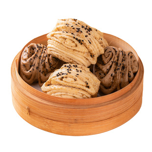 纯手工杂粮花卷馒头荞麦全麦无糖精控低脂粗粮糖尿人孕妇早餐主食