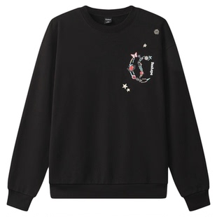 【国风十字绣】卡宾重磅纯棉长袖卫衣男装春新款刺绣圆领上衣