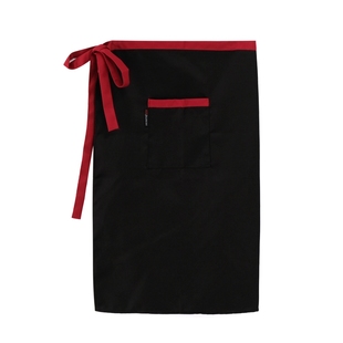 厨师围裙半身黑色酒店餐厅工作服围裙定制厨房后厨围腰男女包邮