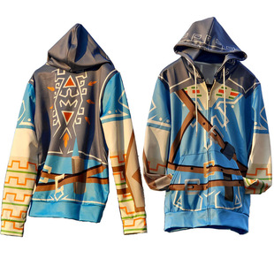 塞尔达传奇林克连帽卫衣外套cosplay动漫周边服装道具服饰男女装