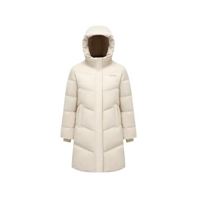 波司登时尚保暖中长款连帽羽绒服