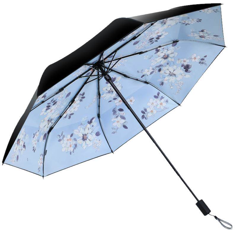 天堂伞防晒防紫外线遮阳伞超轻晴雨伞两用女三折叠便携小巧太阳伞
