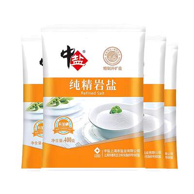 中盐无碘纯精岩盐400g