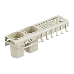 刀架壁挂式免打孔厨房用品多功能菜刀置物架刀具筷子筒一体收纳架