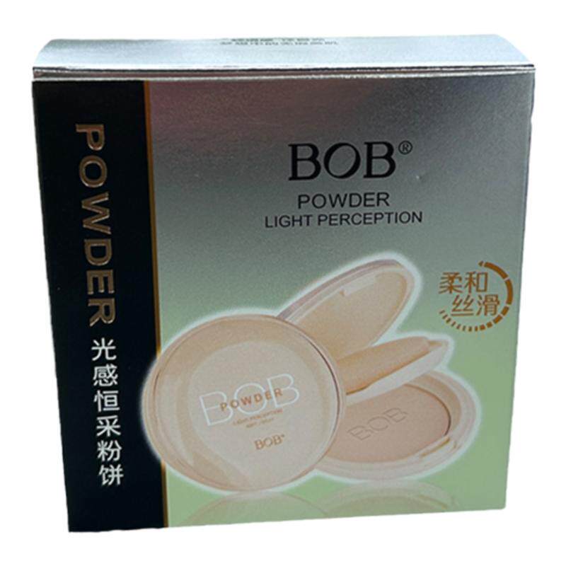 BOB定妆光感粉饼遮瑕国产老牌干粉持久控油防水保湿提亮
