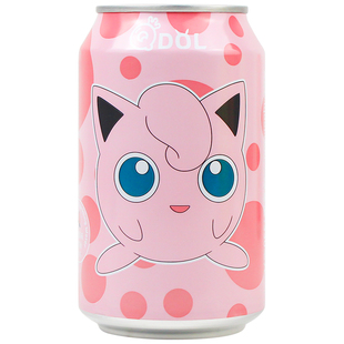 宝可梦联名白桃味气泡水夏日清凉聚会饮料果味苏打水休闲饮品罐装