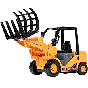 抓木机抓木车惯性仿真夹铲车伐木夹木工程车儿童玩具汽车模型耐摔