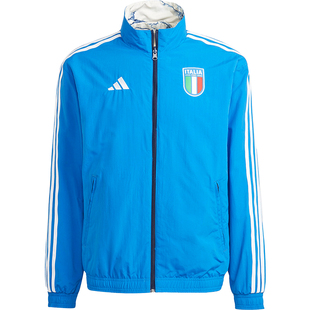 Adidas/阿迪达斯正品意大利队男士双面穿立领足球外套HT2186
