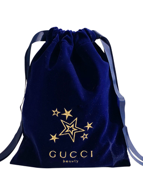 Gucci/古驰丝绒抽绳化妆包