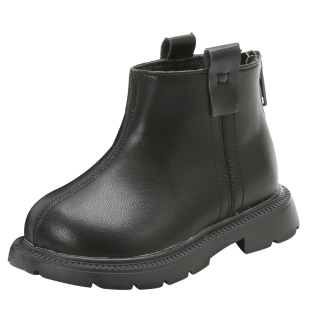 儿童鞋女宝宝靴子公主加绒学步鞋子软底冬季新款女童皮鞋男童棉鞋