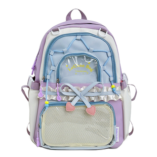 书包女生小学生高颜值一到三年级女孩背包小众设计感多巴胺痛包女