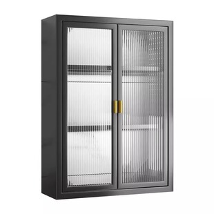 厨房置物柜壁挂式多层小壁柜调料品收纳柜调料瓶储物柜调料置物架