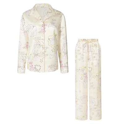 真丝睡衣套装高级家居服礼盒女