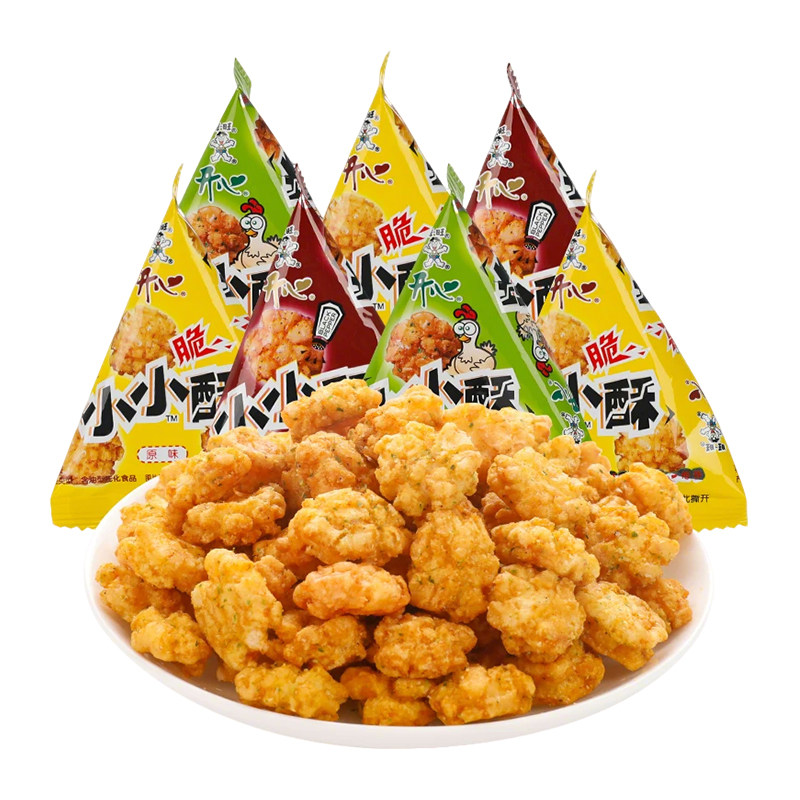 旺旺小小酥网红爆款膨化零食鸡米花儿童怀旧解馋食品大礼包整箱