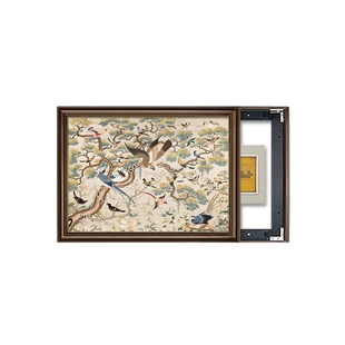 中国风花鸟电表箱装饰画电源复古免打孔遮挡挂画配电箱中古风壁画