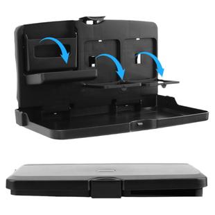 车载置物架车用可折叠餐桌汽车后排饮料水杯架固定座椅背置物架