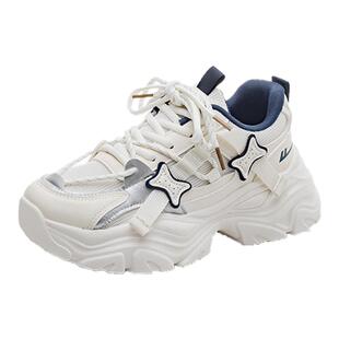 回力官方旗舰店女鞋2025秋冬新款厚底增高加绒老爹鞋软底运动鞋女