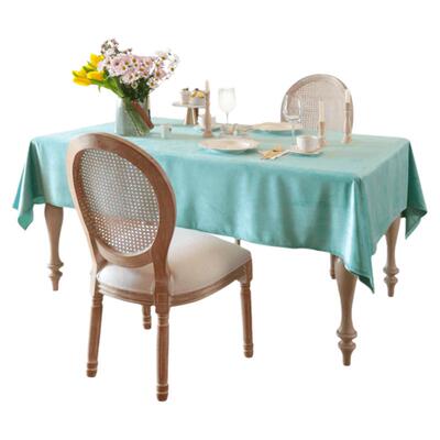 MissPeony蒂芙尼蓝丝绒美式桌布