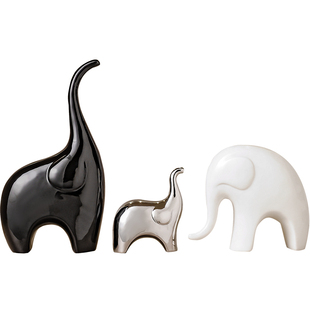 大象摆件轻奢高档客厅酒柜电视餐边柜斗柜办公室高级感小众装饰品