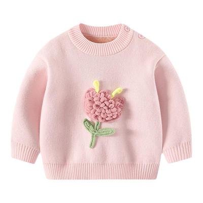 女童毛衣针织衫秋冬加绒加厚