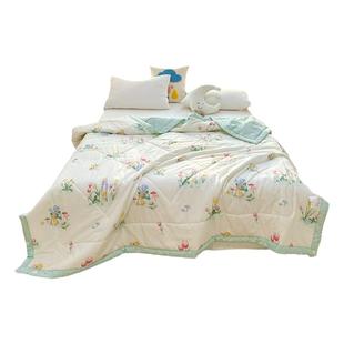 洁丽雅新疆棉花被夏凉被纯棉全棉可机洗夏被空调被夏季单人薄被子