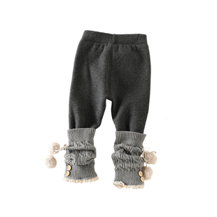 女童裤子冬款2025新款洋气宝宝加绒打底裤冬装儿童加绒保暖打底裤